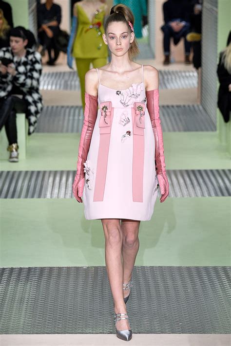 pink gown by prada
